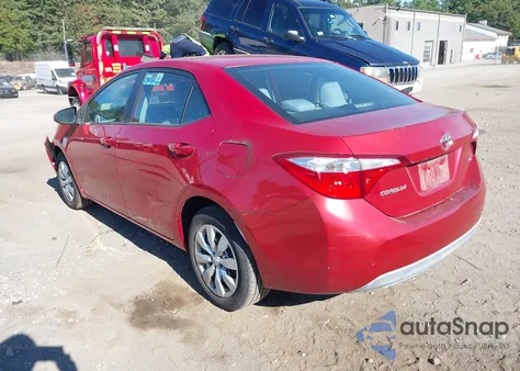 2015 Toyota Corolla Le из США, поврежденный, VIN 2T1BURHE7FC242395